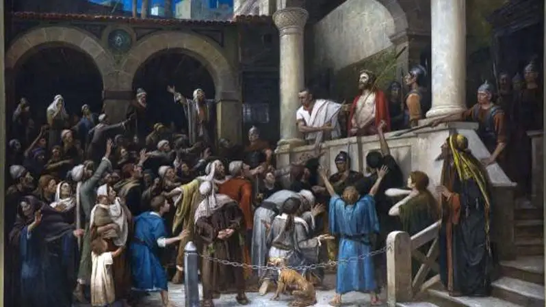 Diákok készítik el a monumentális festmény parafrázisát