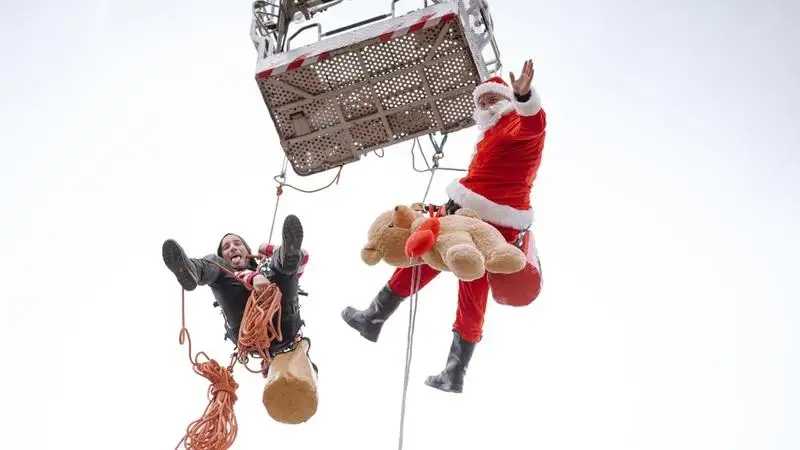 A beteg gyerekeket is meglátogatta a Mikulás