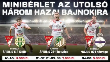 A telt házat ígérő idényzáró tripla vendégei: FTC, Győr, Újpest