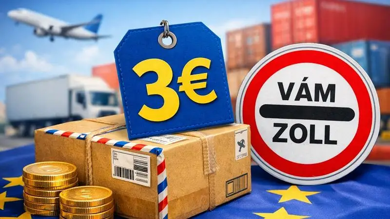 Új uniós vámszabály – 3 eurós díj a kiscsomagokra