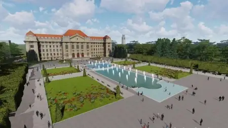 A Debreceni Egyetem előtti park 2029-re teljesen átalakul