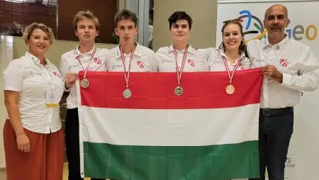 Mind a négy magyar versenyző érmes elismerést ért el az iGeo Földrajzi Olimpián 