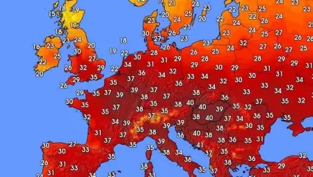 Magyarország Európa egyik legmelegebb országa volt hétfőn: 36–40 fokos csúcsértékek
