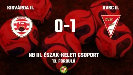 Zsinórban ötödik győzelmét aratta a DVSC II. Nyert a Hajdúnánás is.