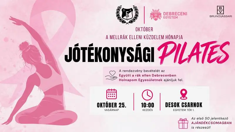 A Debreceni Egyetem jótékonysági eseménye a mellrák ellen